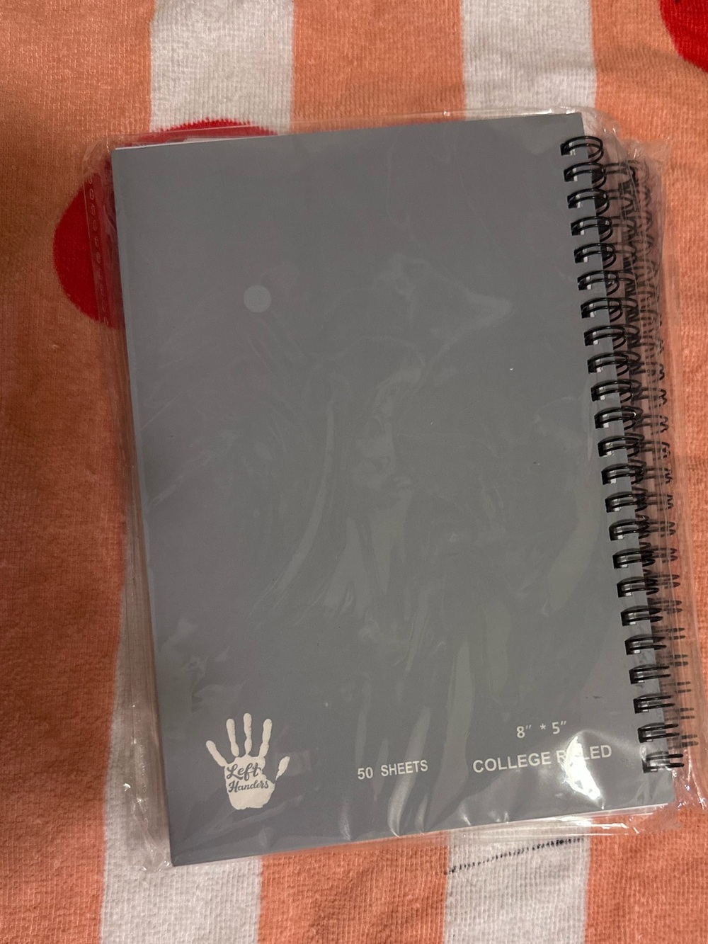 4 NEW Left Handed Spiral Notebook - 50 Sheets College Ruled